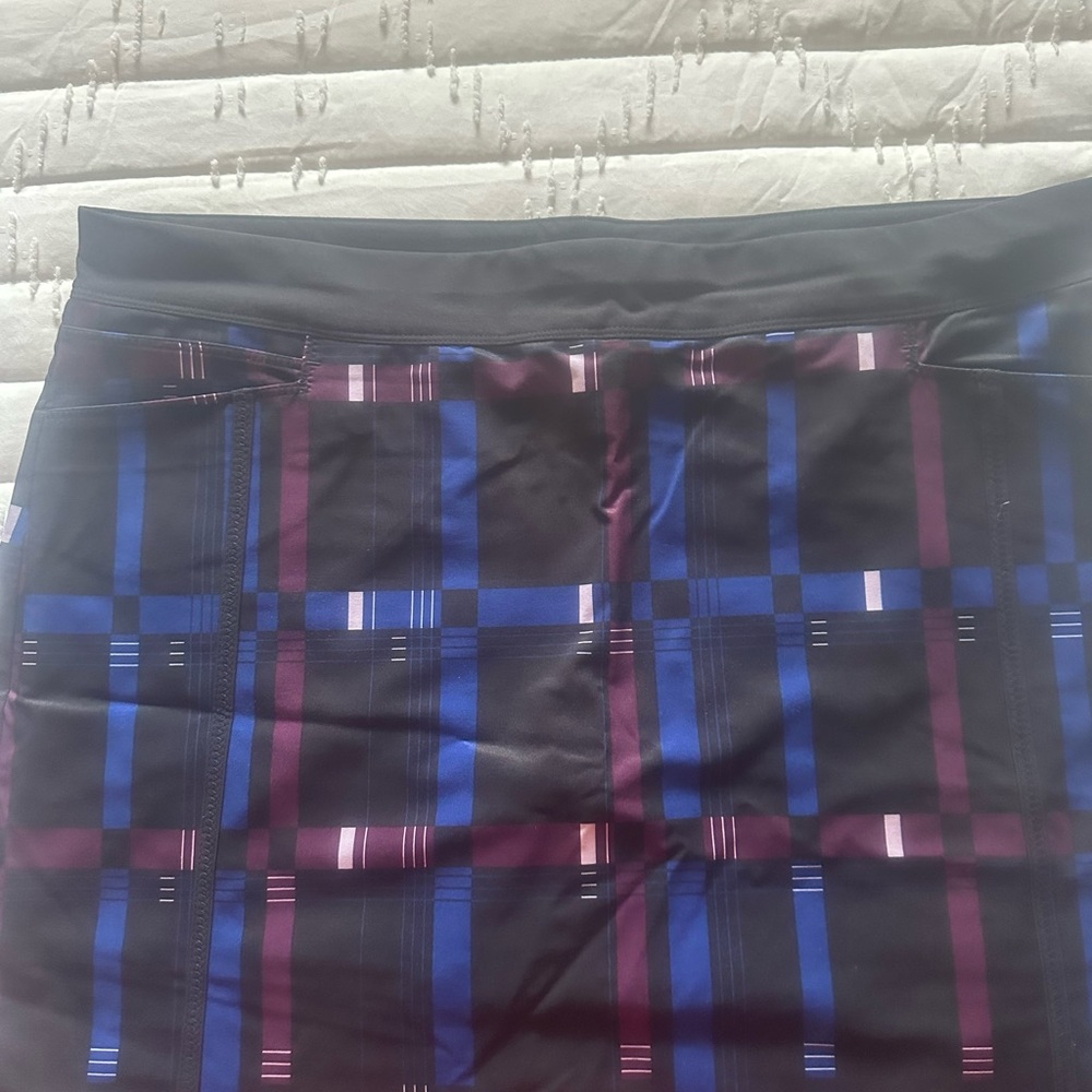Adidas Black and Blue Pencil Skirt
